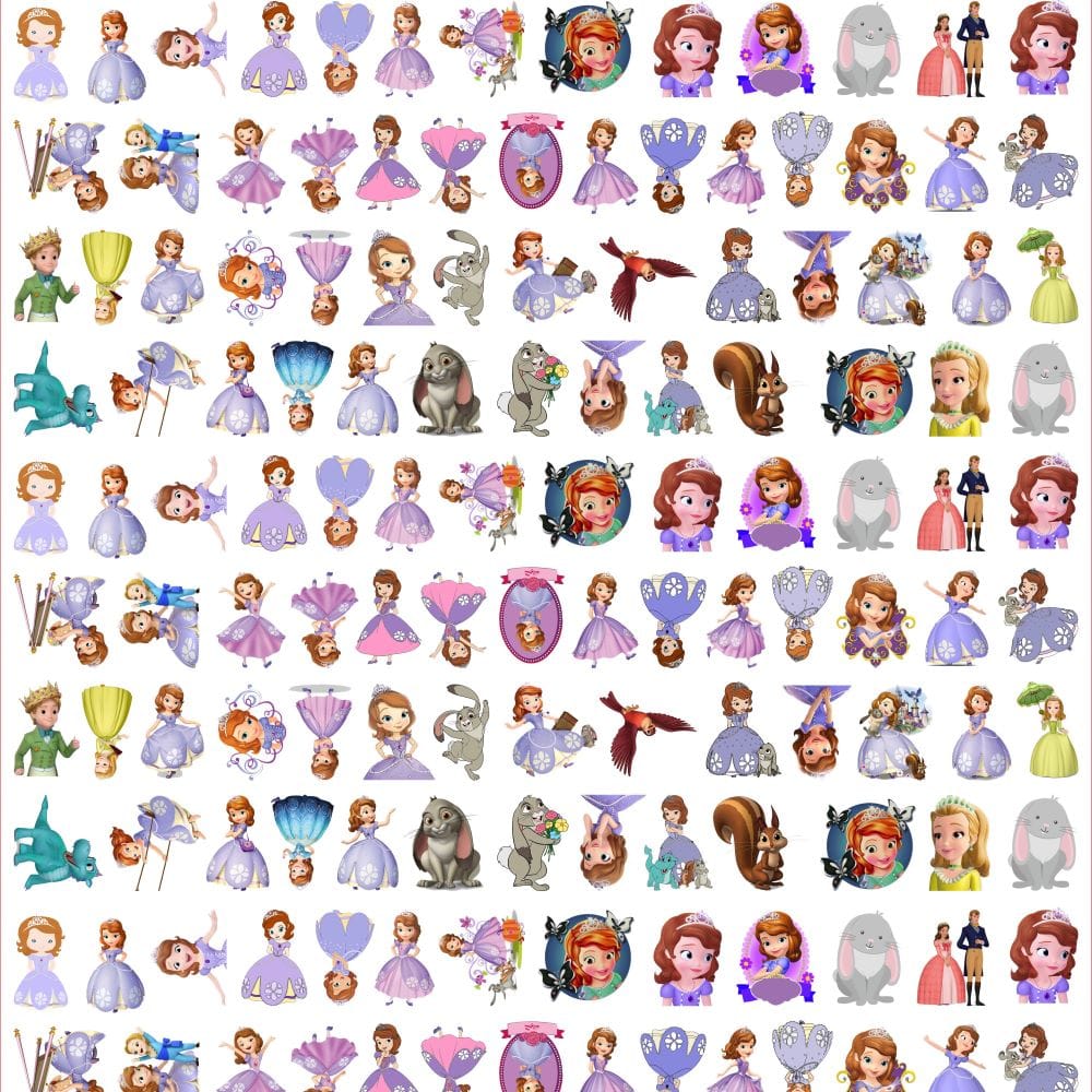 Sofia Princess 8cm Acrylic Charms for DIY match game-open in live