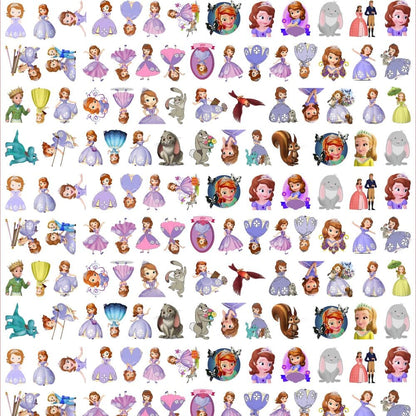 Sofia Princess 8cm Acrylic Charms for DIY match game-open in live