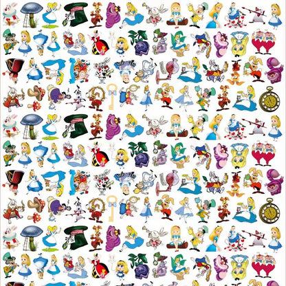 Alice in Wonderland 4cm Acrylic Charms for DIY match game-open in live