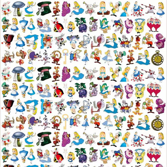 Alice in Wonderland 4cm Acrylic Charms for DIY match game-open in live