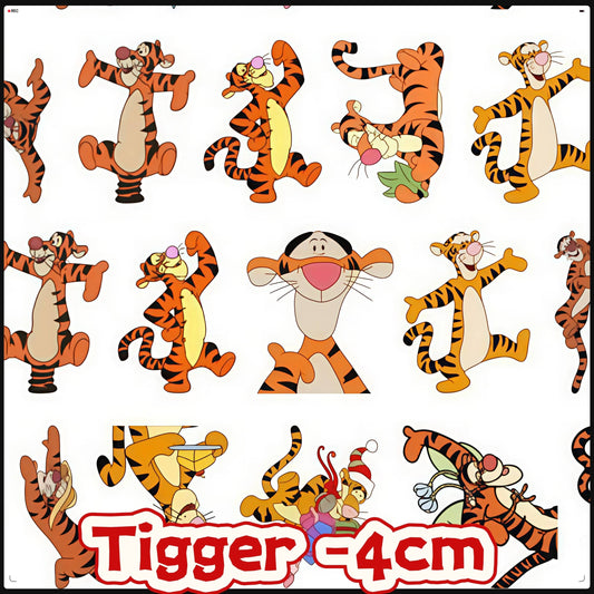 Tigger 4cm Acrylic Charms for DIY match game-open in live