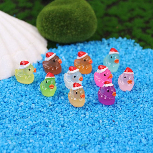 Xmas ducks(glow) 5  in 1 bag - open in live