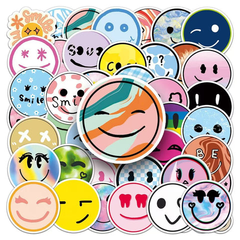 50pcs Smiling Stickers