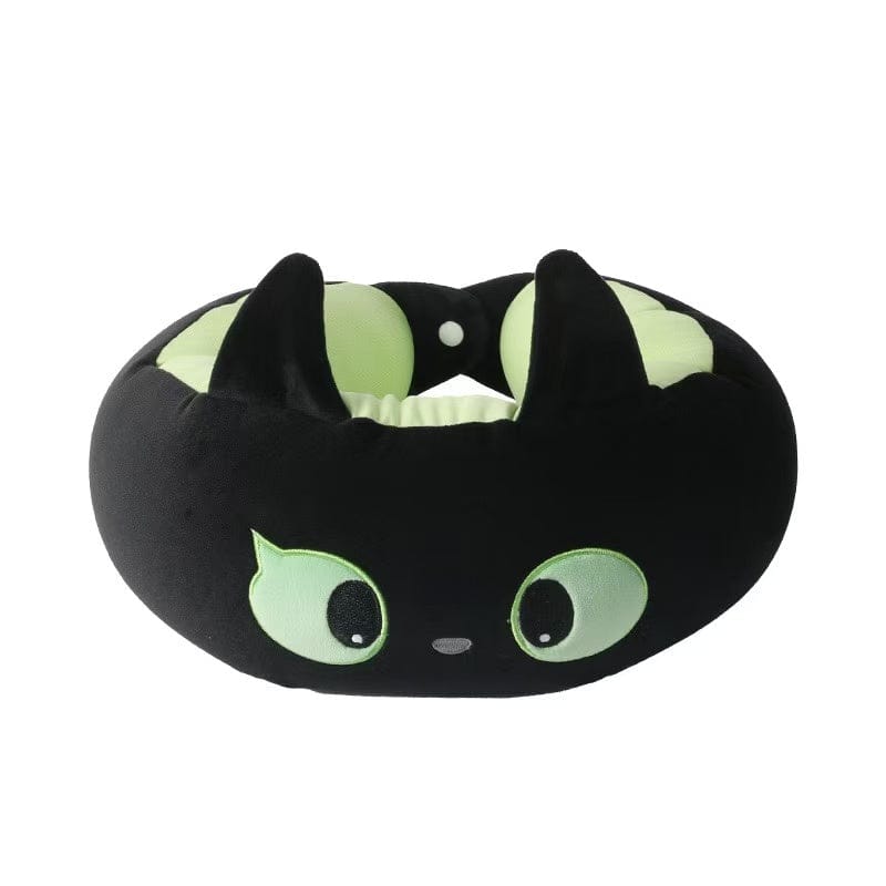 Black Cat U-shaped Pillow