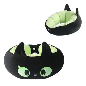 Black Cat U-shaped Pillow