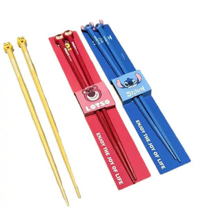 Disney Chopsticks Winnie Stitch Lotso