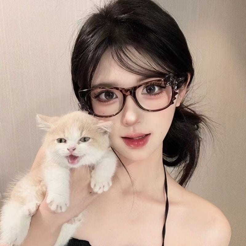 Kitty Leopard Eyeglasses