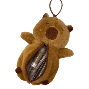 Furry Capybara Pencil Bag