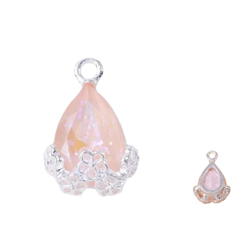 10pcs Diamond Droplets-Silver Base2