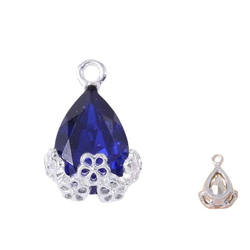 10pcs Diamond Droplets-Silver Base2