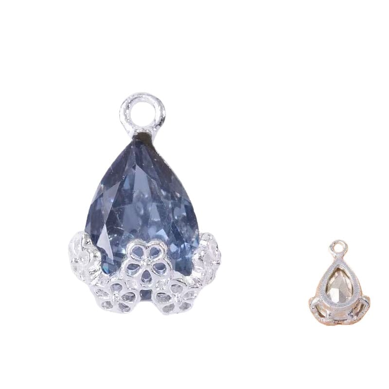 10pcs Diamond Droplets-Silver Base2