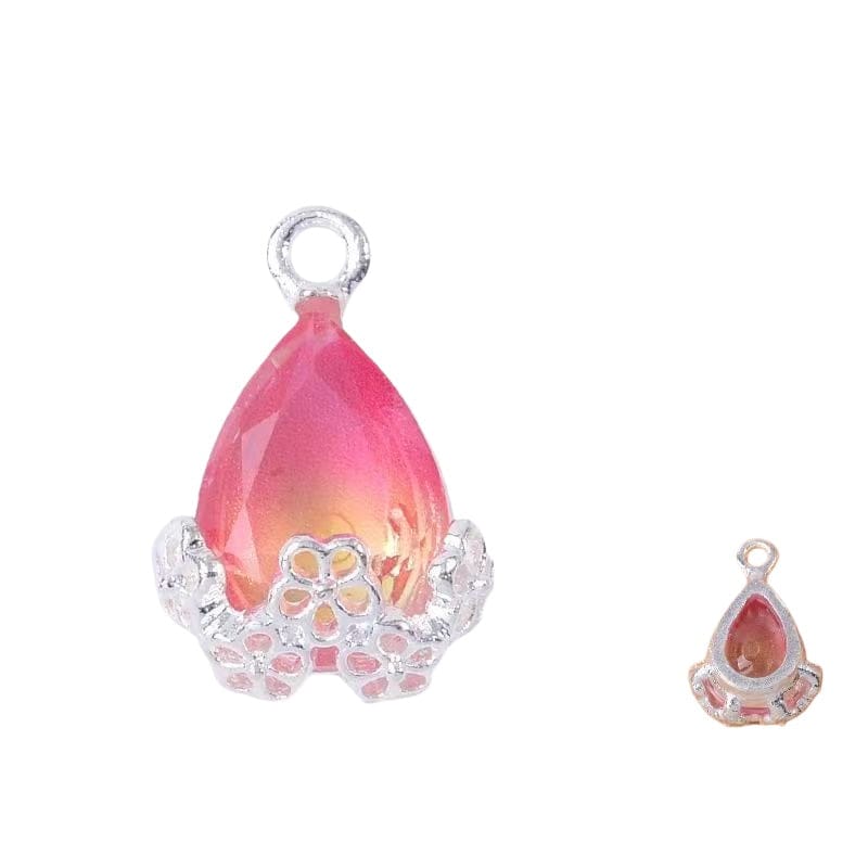 10pcs Diamond Droplets-Silver Base2