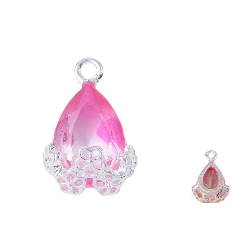 10pcs Diamond Droplets-Silver Base2