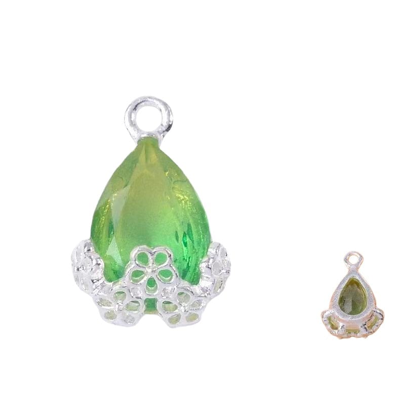 10pcs Diamond Droplets-Silver Base2