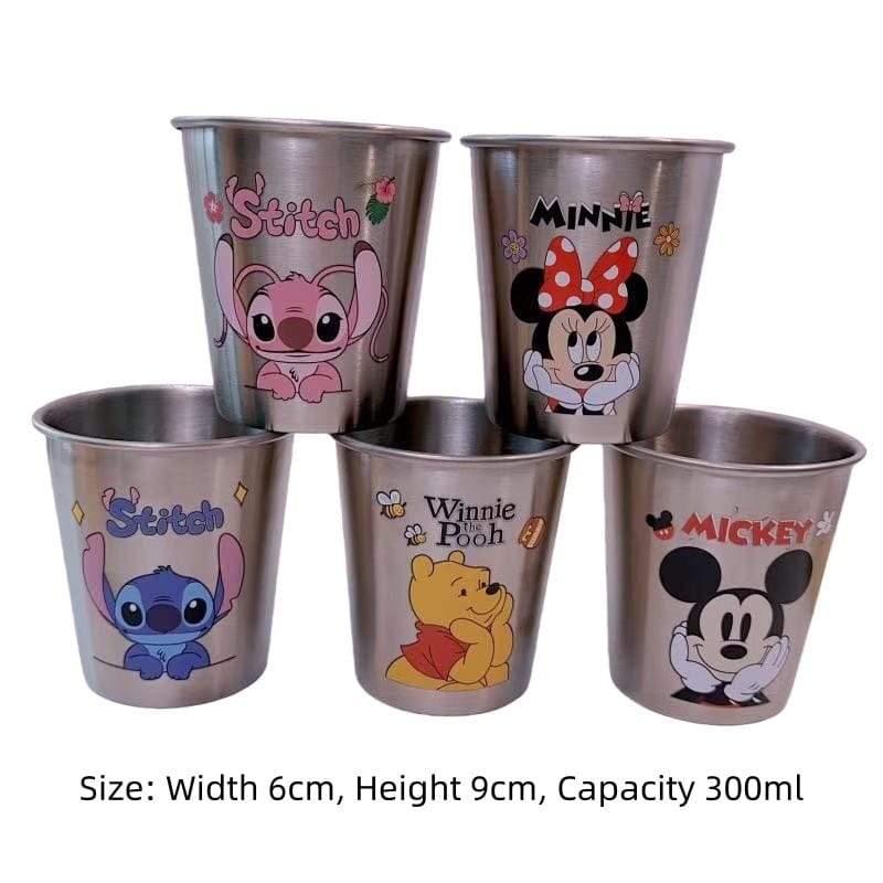 3pcs Disney Stainless Steel Cup Minnie