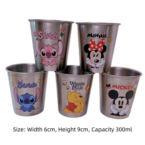3pcs Disney Stainless Steel Cup Minnie