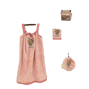 Kitty Leopard Towels Set