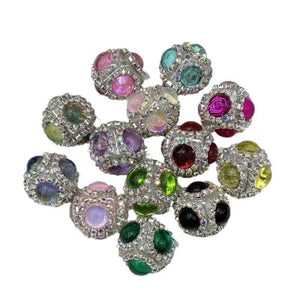 5pcs Diamond ball Penbeads