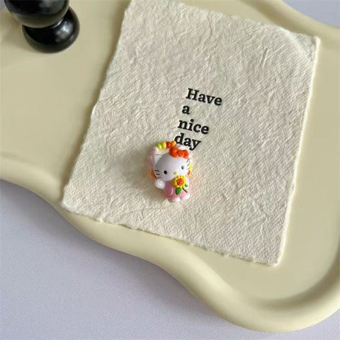 Kitty Hand-made Beads Ring
