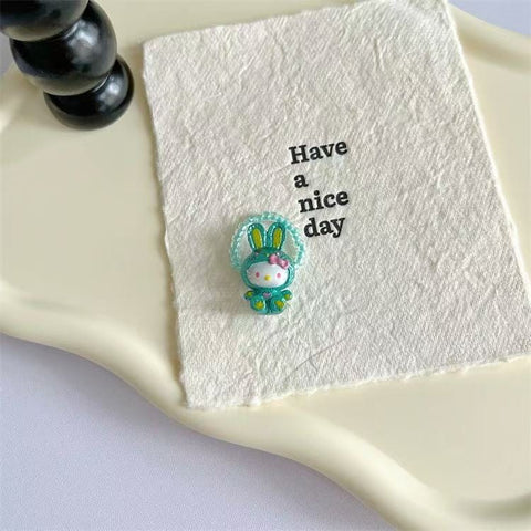 Kitty Hand-made Beads Ring
