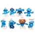 8 pcs Smurfs2