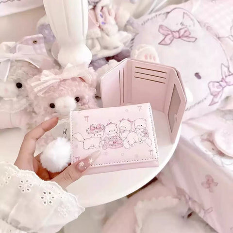 Cat 3-fold Wallet Card Bag