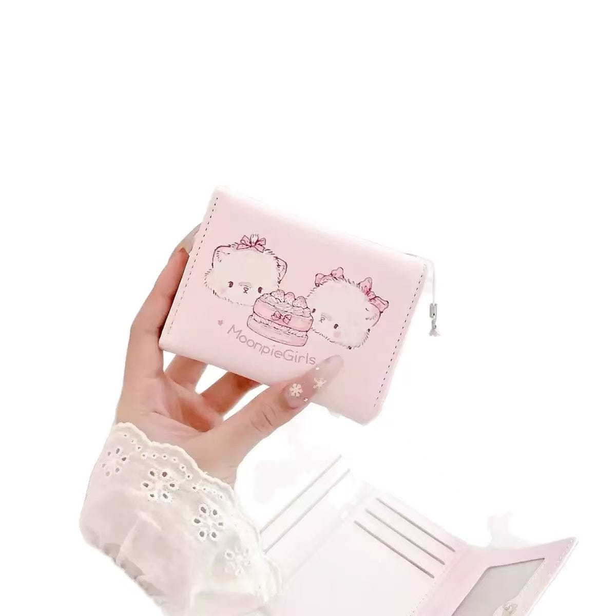 Cat 3-fold Wallet Card Bag