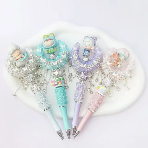 1pc Diamond Crescent Penbeads