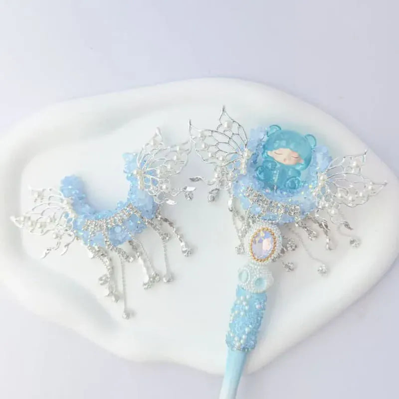 1pc Diamond Crescent Penbeads