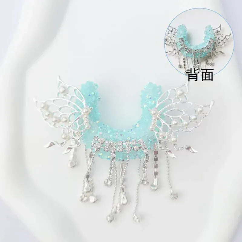 1pc Diamond Crescent Penbeads