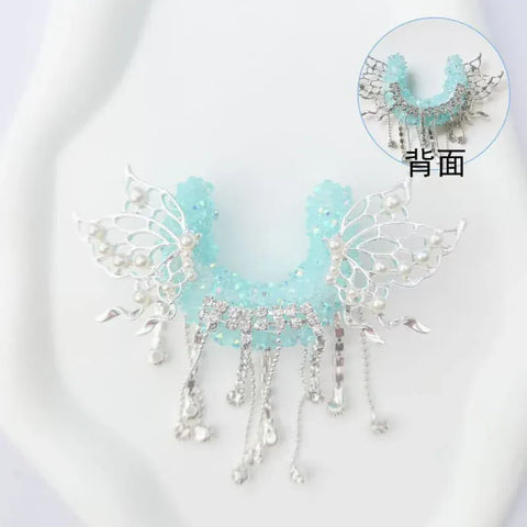 1pc Diamond Crescent Penbeads