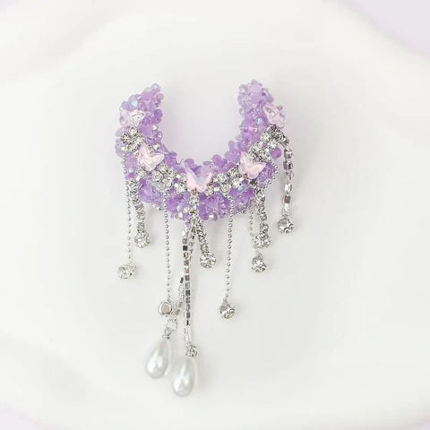 1pc Diamond Crescent Penbeads