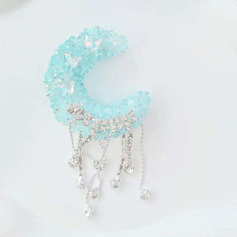 1pc Diamond Crescent Penbeads