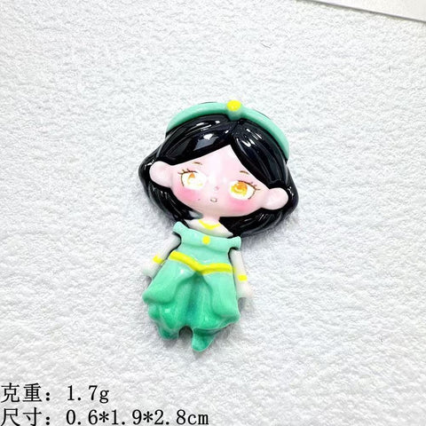 3pcs Princess mini  charm