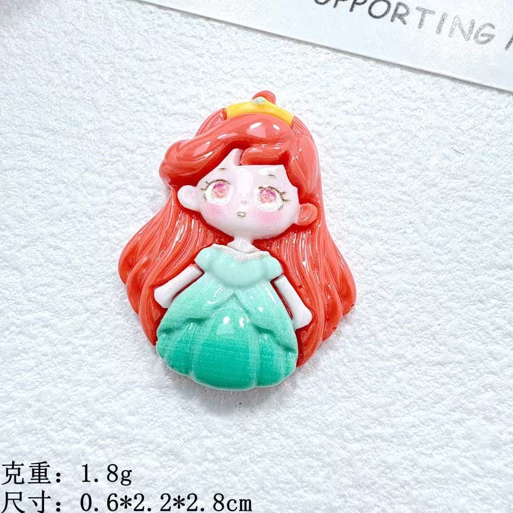3pcs Princess mini  charm