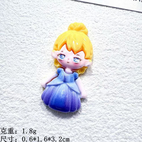 3pcs Princess mini  charm