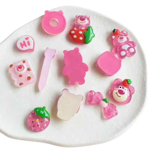 5pcs Straw berry Charms