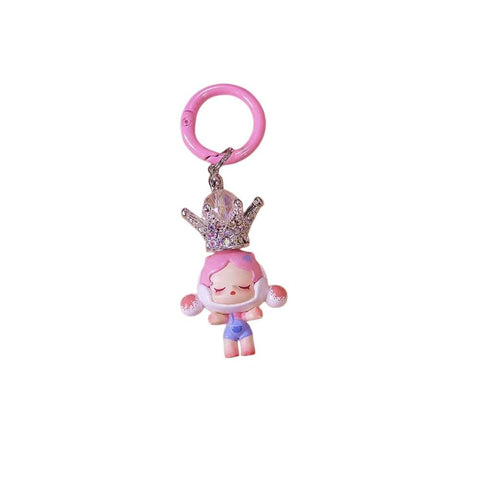 1pc Popmart Crown DIY Keychain