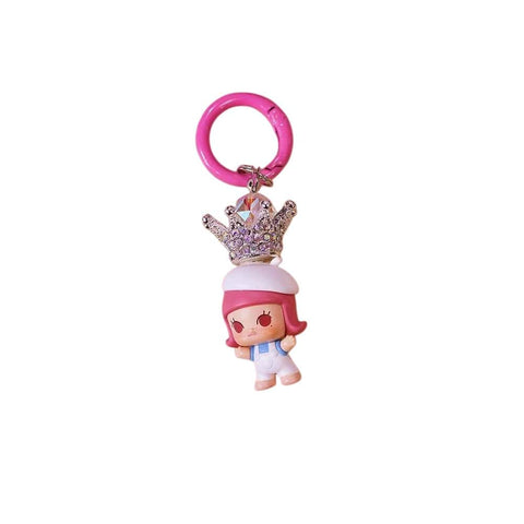 1pc Popmart Crown DIY Keychain