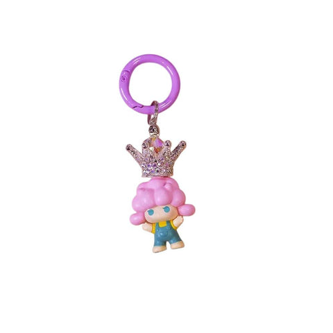 1pc Popmart Crown DIY Keychain