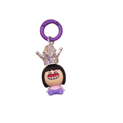 1pc Popmart Crown DIY Keychain