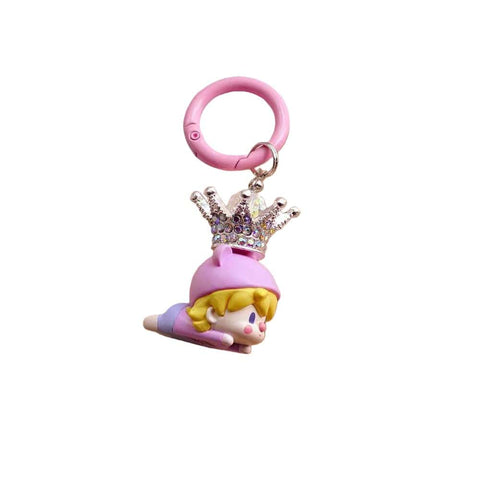 1pc Popmart Crown DIY Keychain