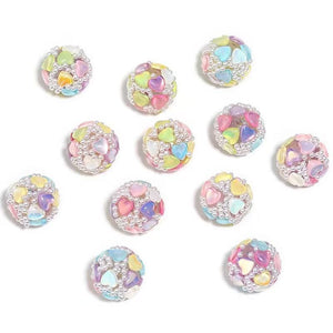 10pcs HeartPearl  Penbeads