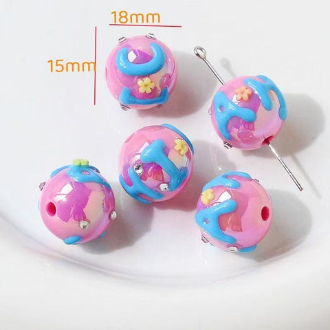 10pcs Ins Drawn Penbeads