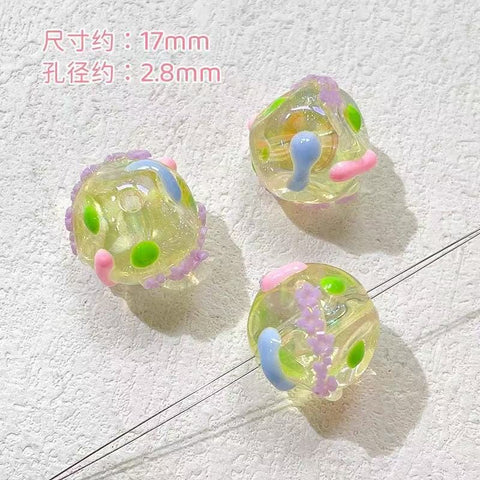 10pcs Ins Drawn Penbeads