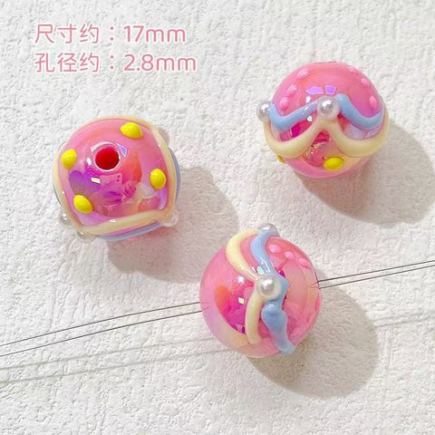 10pcs Ins Drawn Penbeads