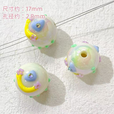 10pcs Ins Drawn Penbeads