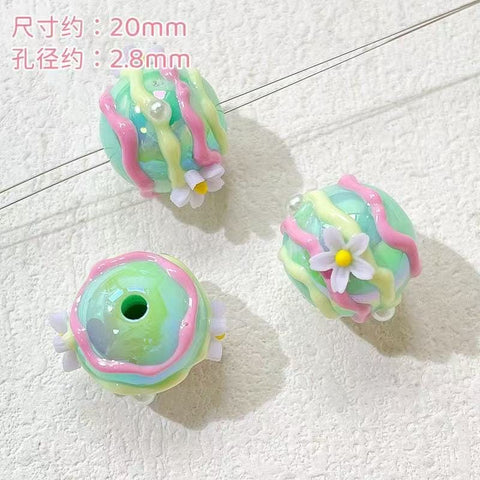 10pcs Ins Drawn Penbeads