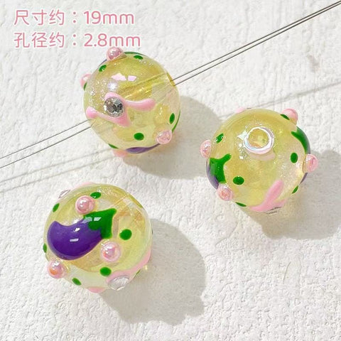 10pcs Ins Drawn Penbeads