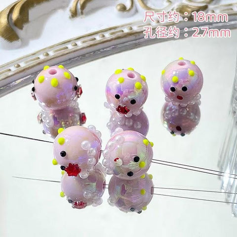 10pcs Ins Drawn Penbeads